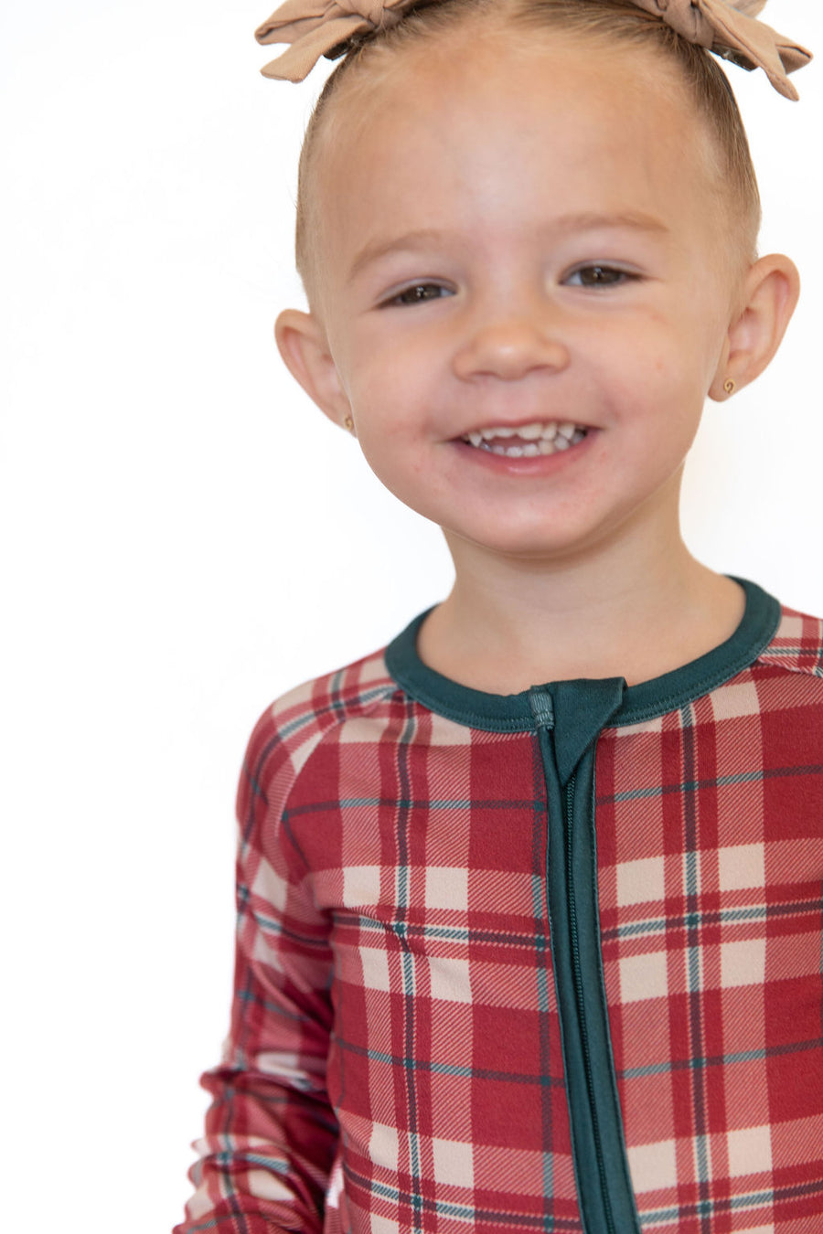 HOLIDAY PLAID | ZIPPER ONE PIECE