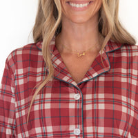HOLIDAY PLAID | WOMEN'S BUTTON UP LONG SLEEVE SET