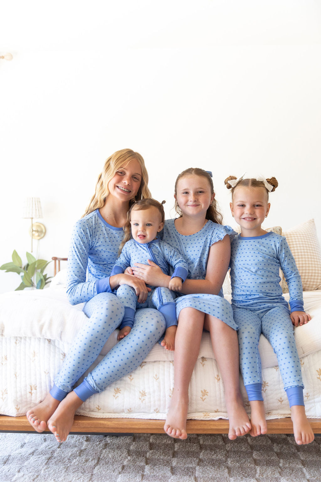 BLUE MINI HEARTS | LONG SLEEVE