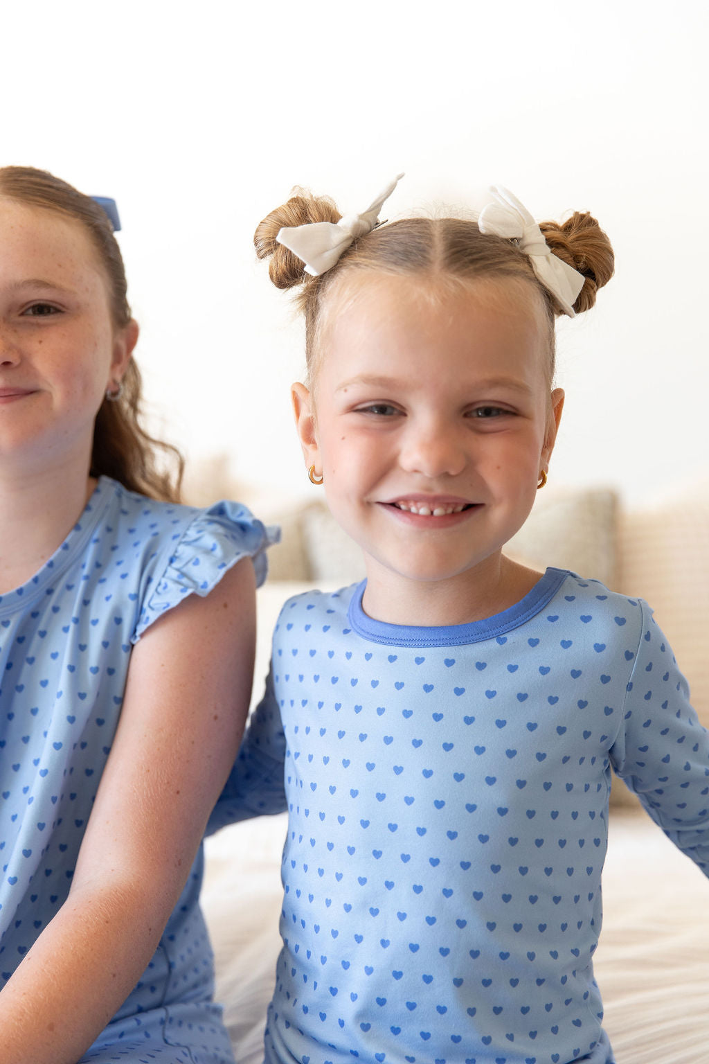 BLUE MINI HEARTS | LONG SLEEVE