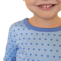 BLUE MINI HEARTS | LONG SLEEVE