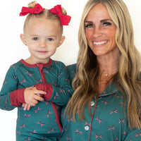 HOLIDAY BOWS | ZIPPER ONE PIECE