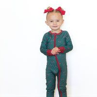 HOLIDAY BOWS | ZIPPER ONE PIECE