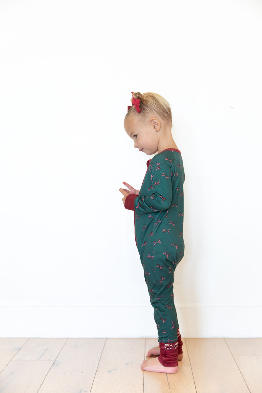 HOLIDAY BOWS | ZIPPER ONE PIECE