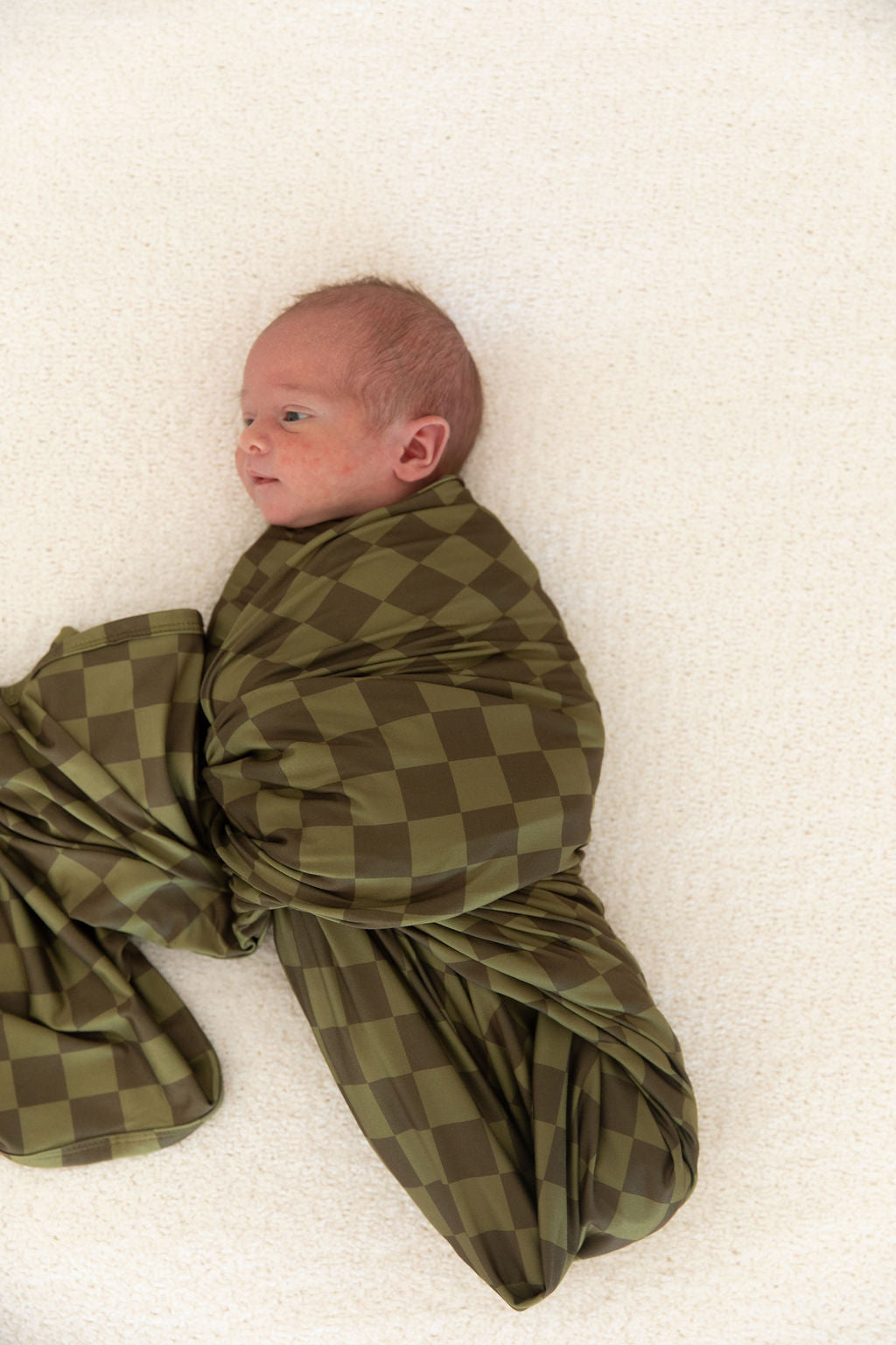 OLIVE CHECKER | SWADDLE