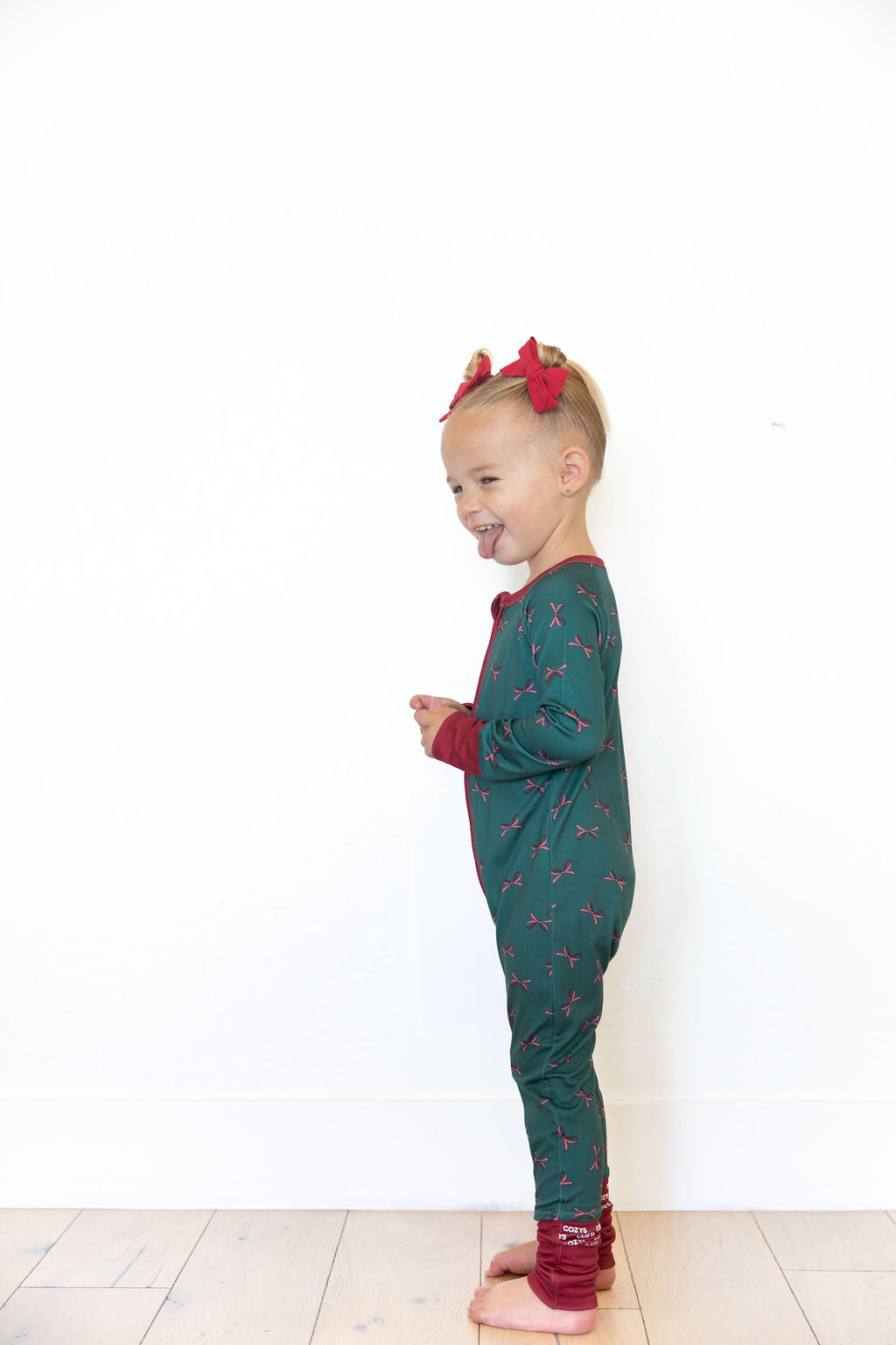 HOLIDAY BOWS | ZIPPER ONE PIECE