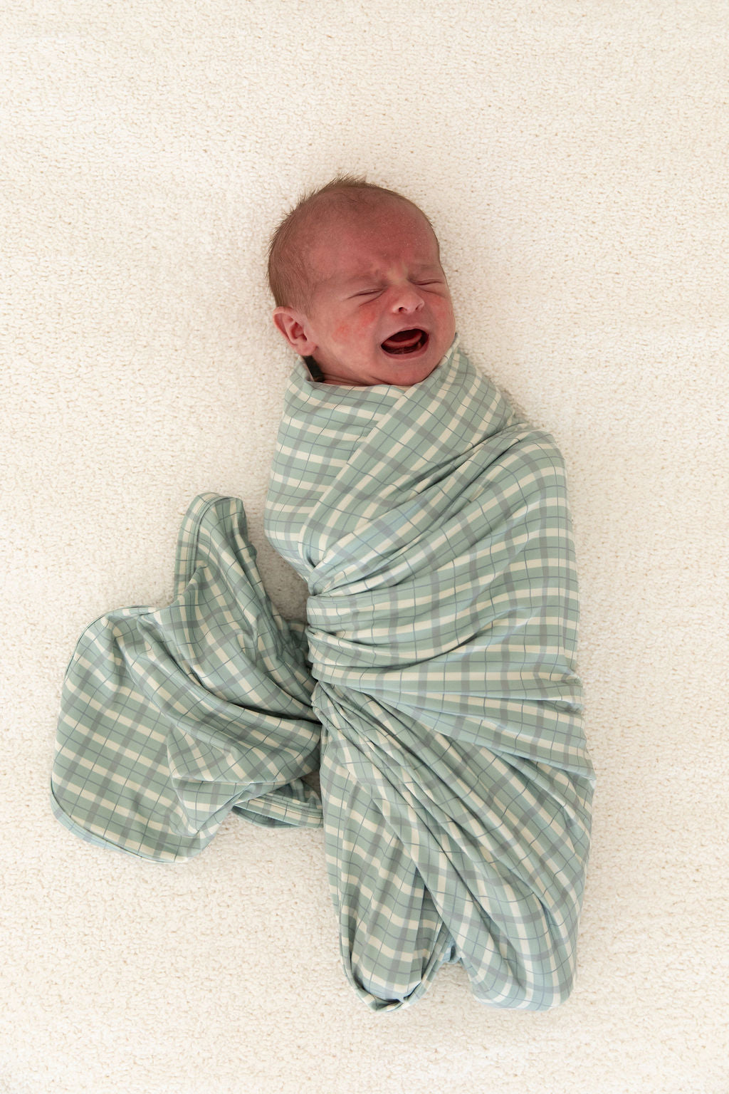 MUTED GREEN PLAID | SWADDLE