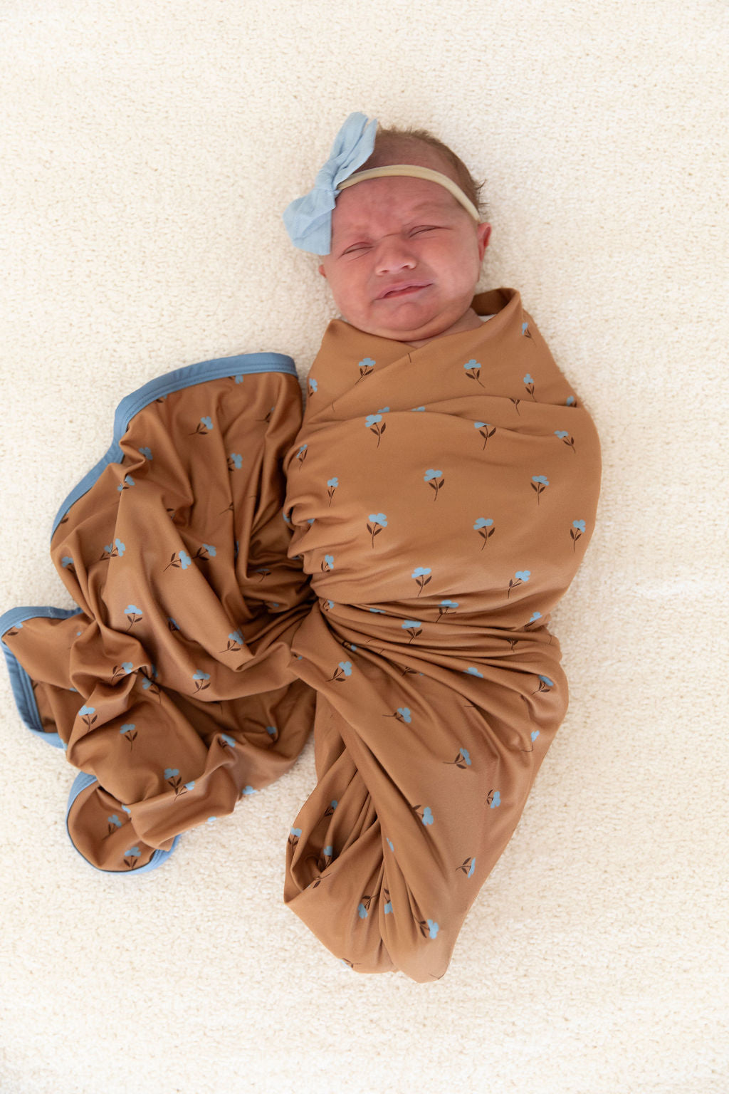 RUST FLORAL | SWADDLE