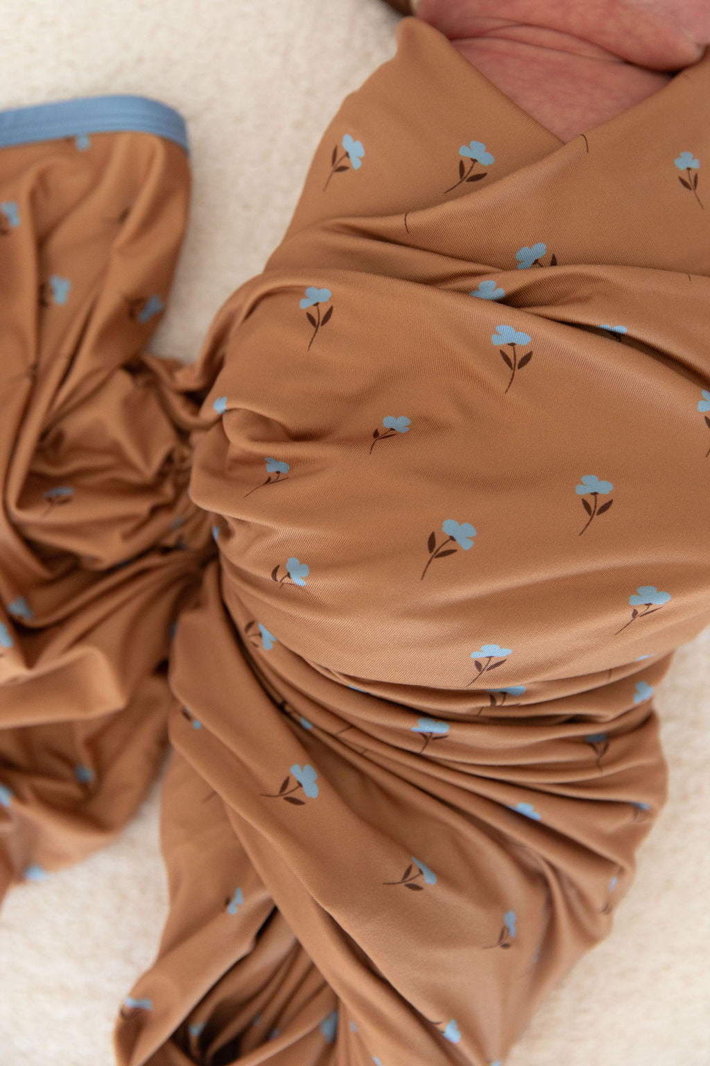 RUST FLORAL | SWADDLE