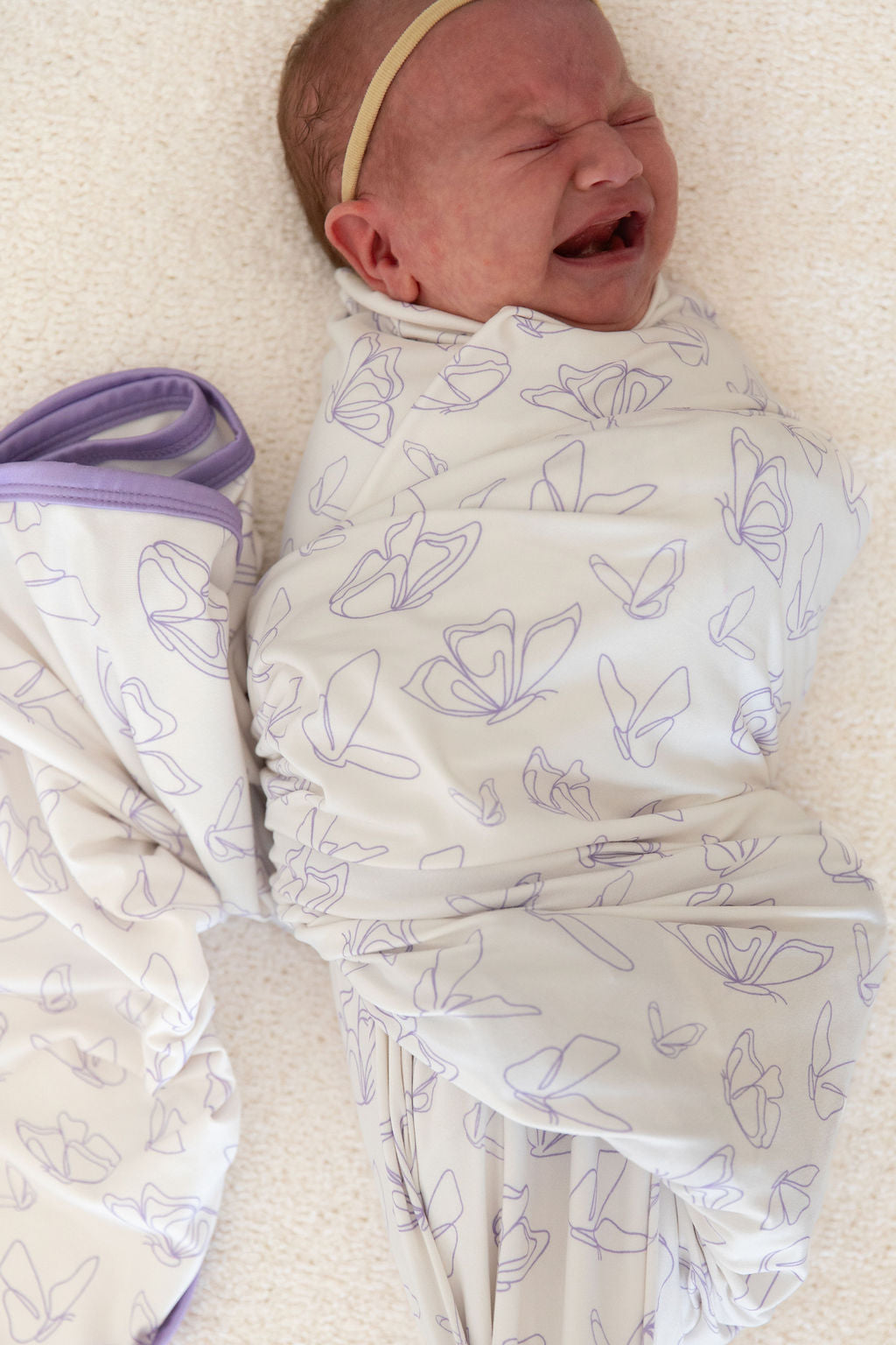 PURPLE BUTTERFLIES | SWADDLE