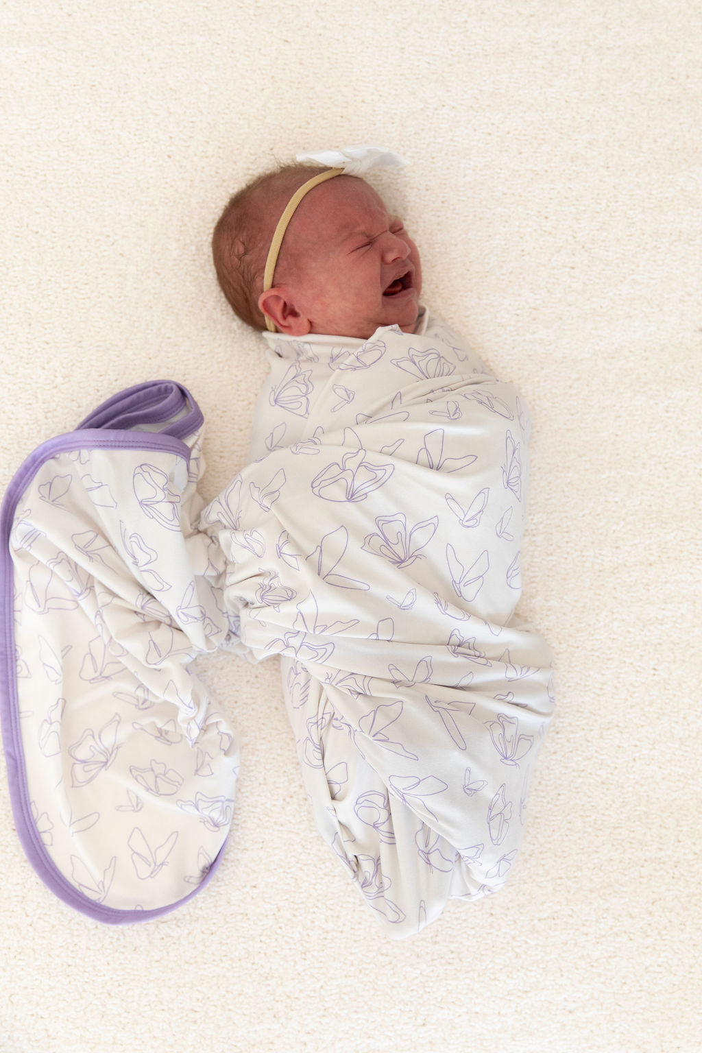 PURPLE BUTTERFLIES | SWADDLE