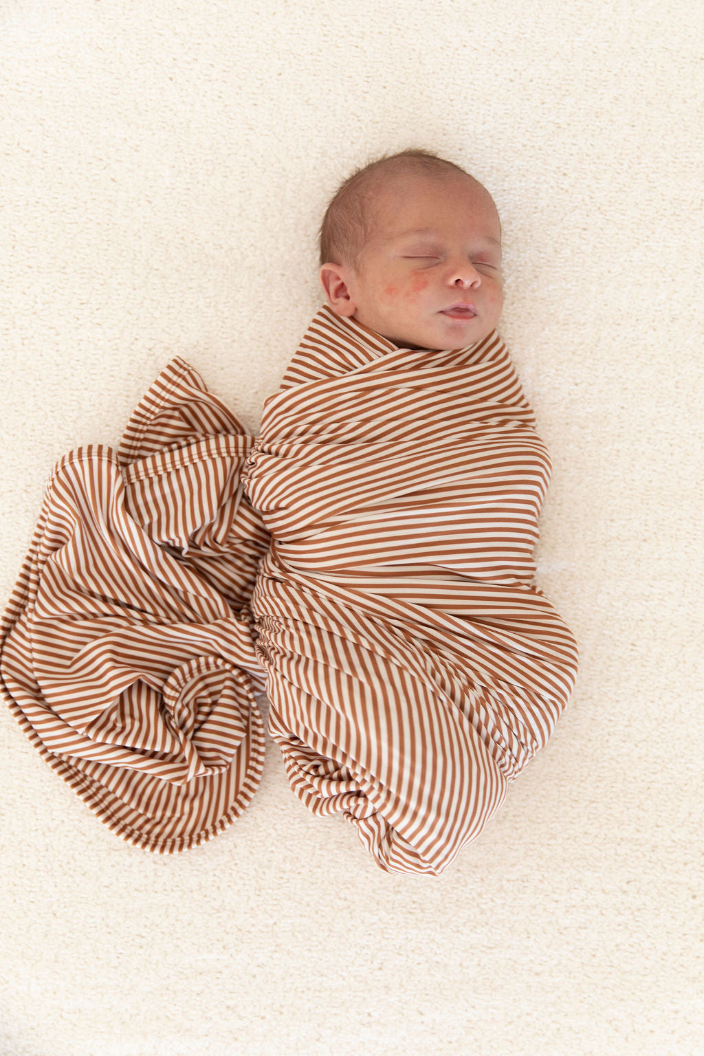 RUST STRIPES | SWADDLE