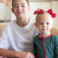 HOLIDAY BOWS | ZIPPER ONE PIECE