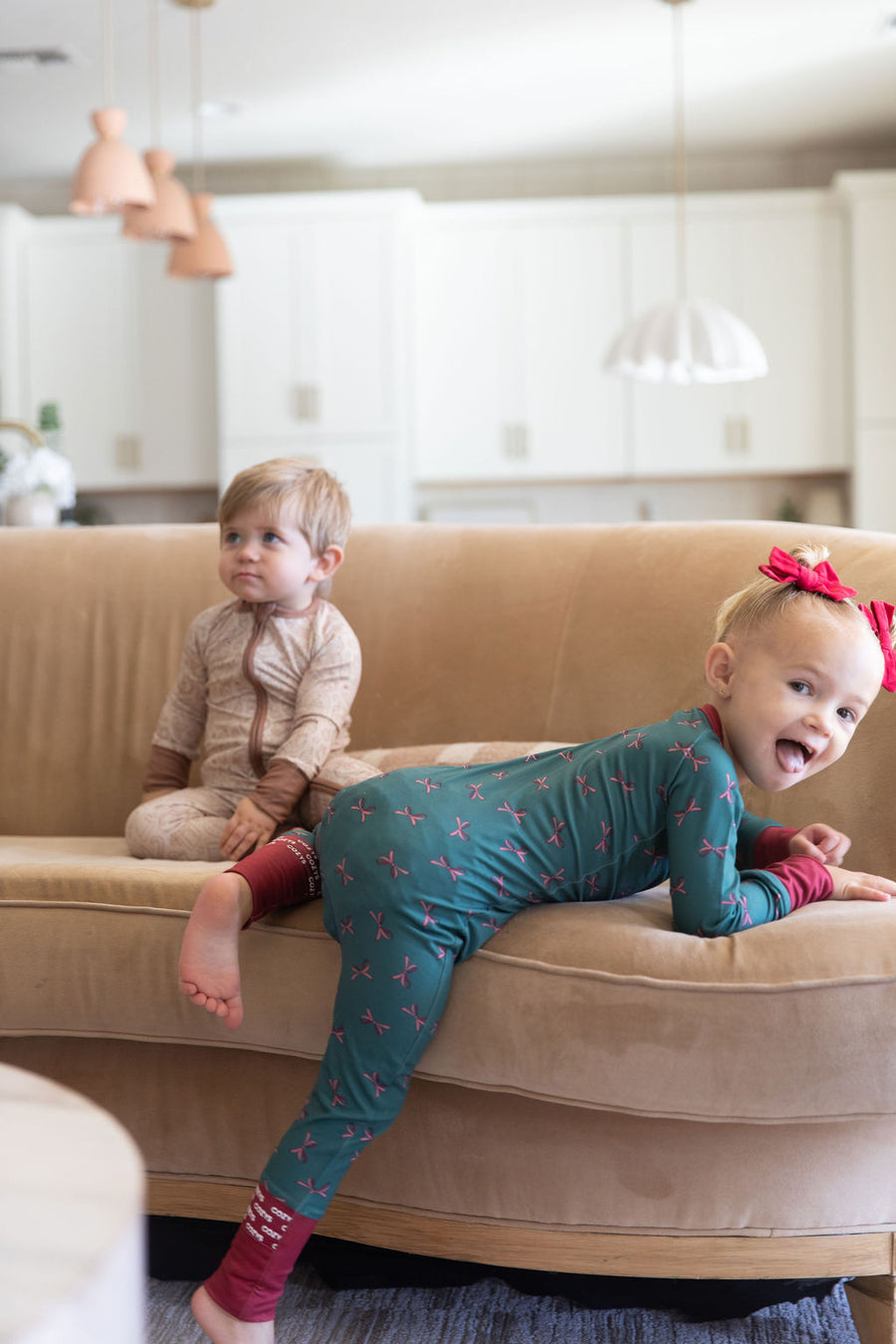 HOLIDAY BOWS | ZIPPER ONE PIECE