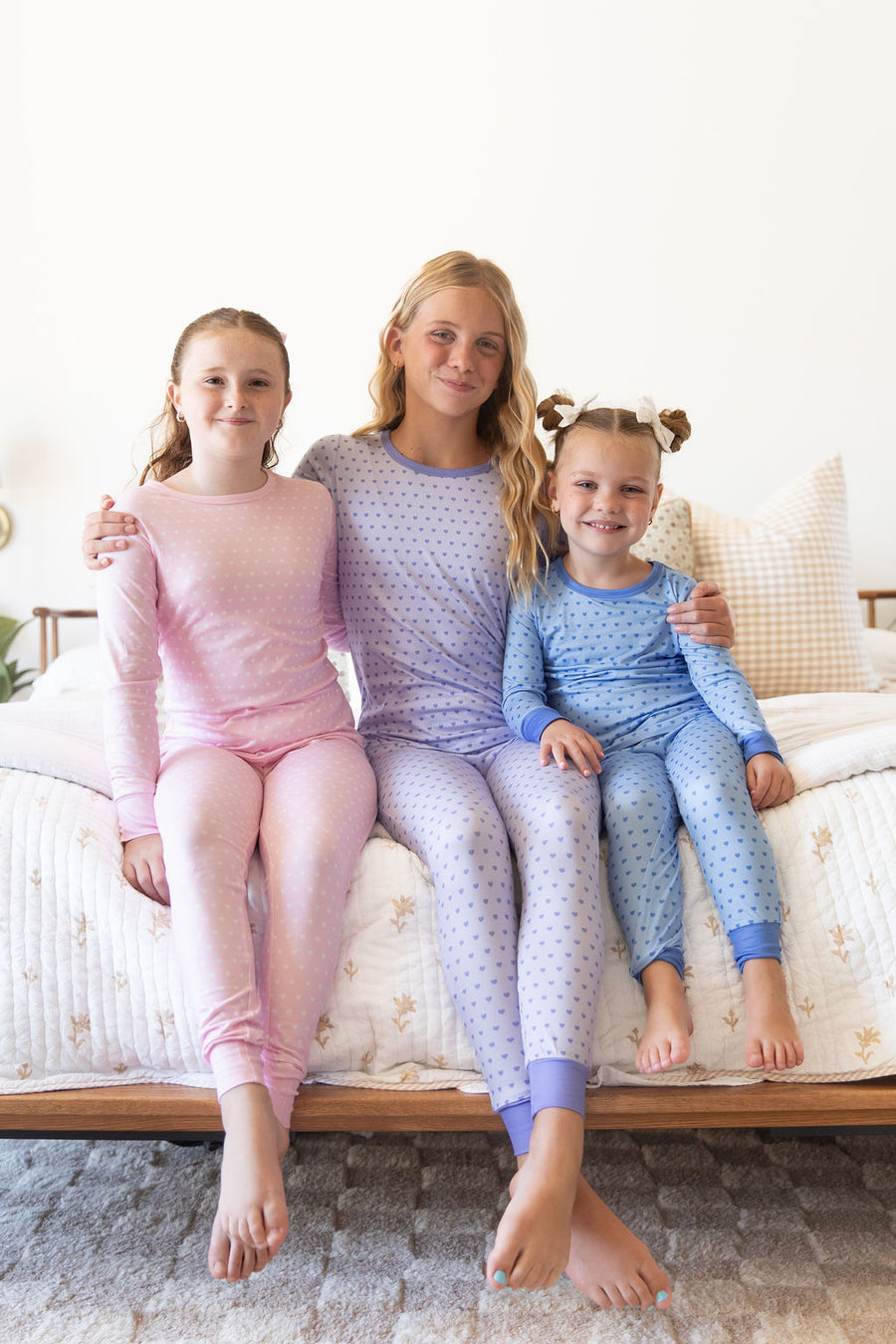 BLUE MINI HEARTS | LONG SLEEVE