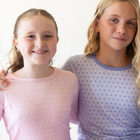 PINK + WHITE MINI HEARTS | LONG SLEEVE