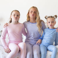 BLUE MINI HEARTS | LONG SLEEVE