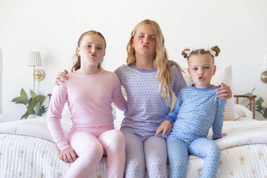 BLUE MINI HEARTS | LONG SLEEVE