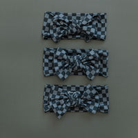 GREY + BLACK MINI CHECKER | BOW