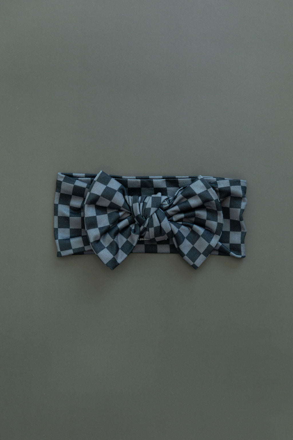GREY + BLACK MINI CHECKER | BOW