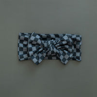 GREY + BLACK MINI CHECKER | BOW
