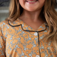SKELLY HAND HEARTS | GIRLS' BUTTON UP LONG SLEEVE SET