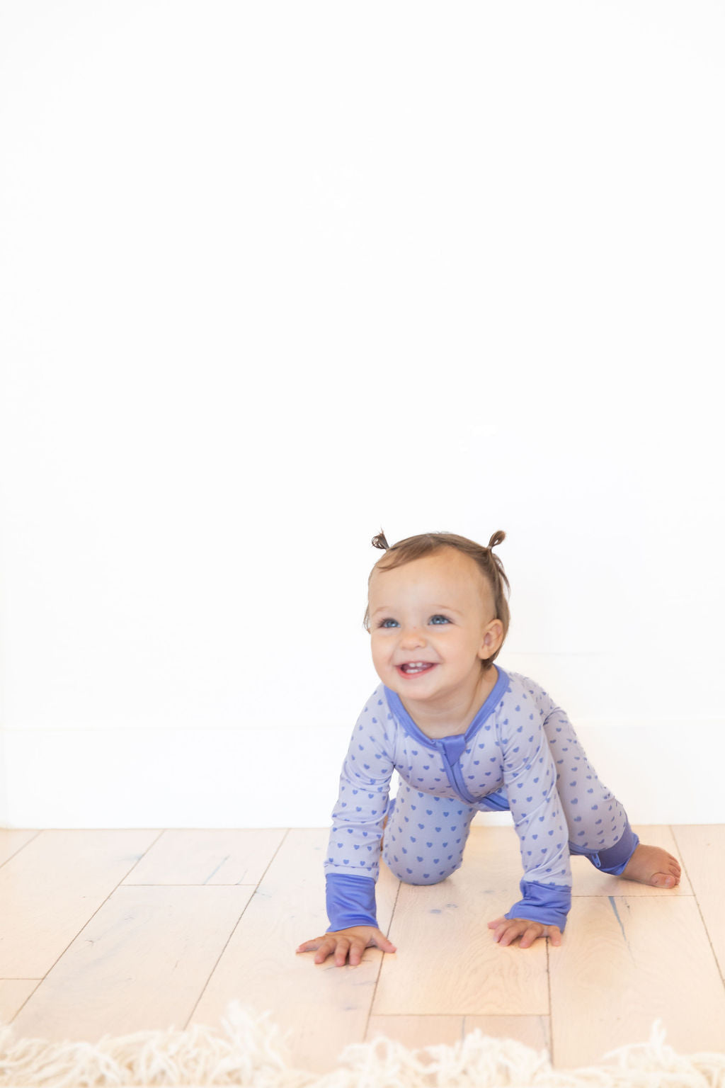 PURPLE MINI HEARTS | ZIPPER ONE PIECE