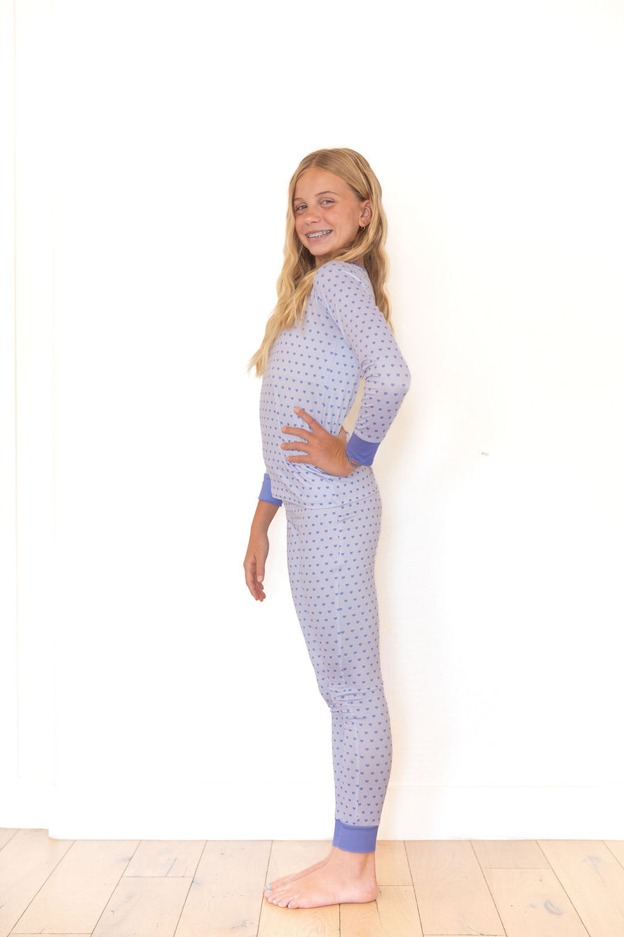 PURPLE MINI HEARTS | LONG SLEEVE