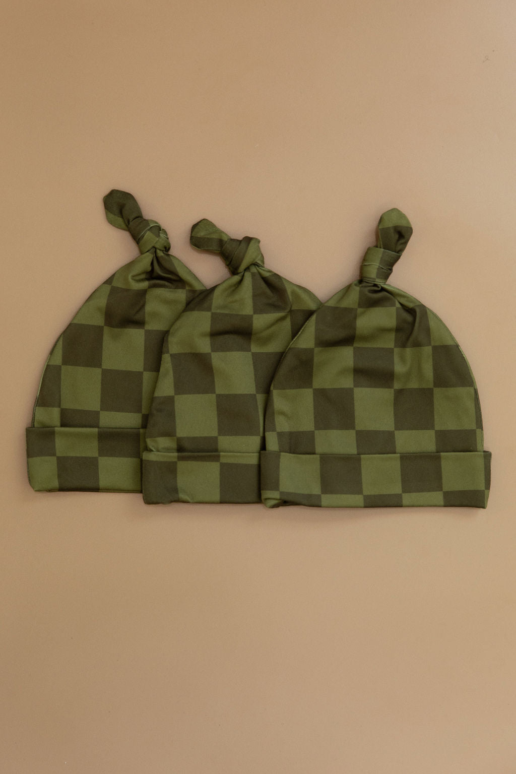 OLIVE CHECKER | BEANIE