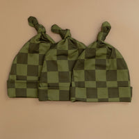 OLIVE CHECKER | BEANIE