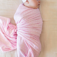 PINK + WHITE MINI HEARTS | SWADDLE