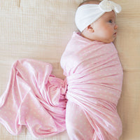 PINK + WHITE MINI HEARTS | SWADDLE