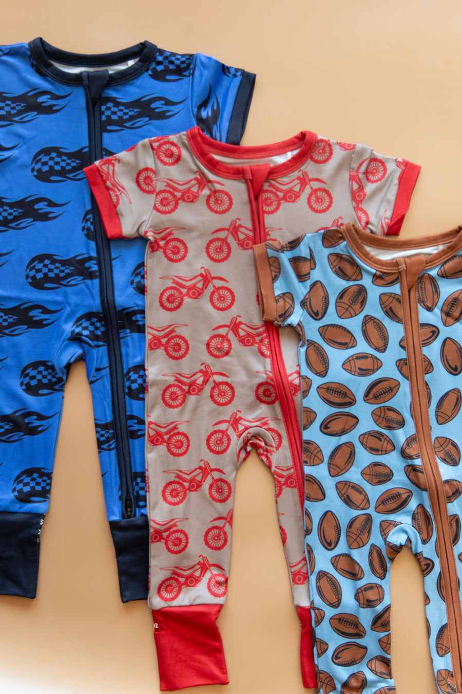 VINTAGE FOOTBALL | SHORT SLEEVE ZIPPER ONE PIECE