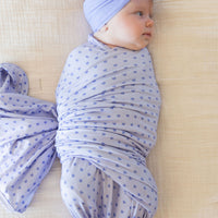 PURPLE MINI HEARTS | SWADDLE