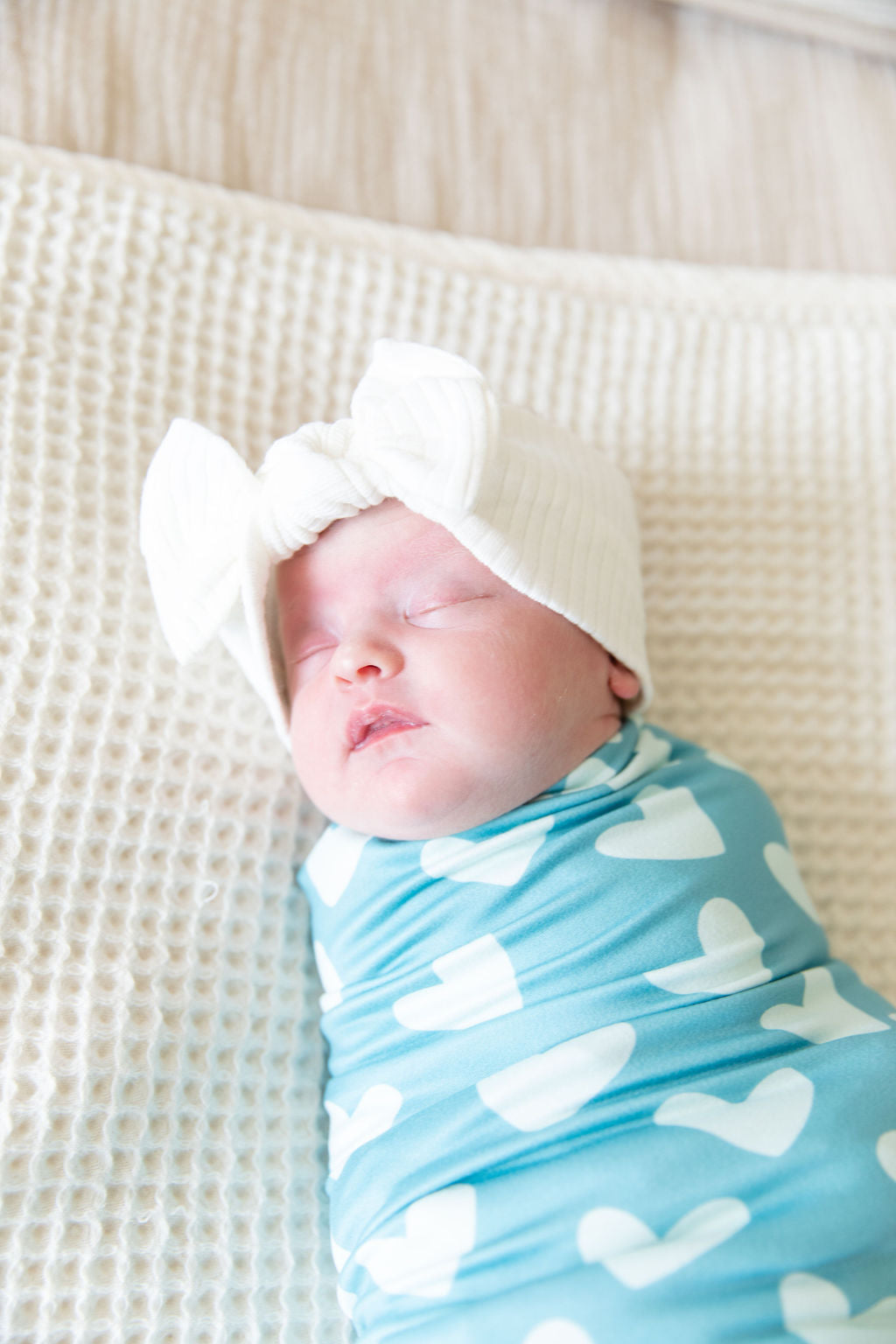 TEAL HEARTS | SWADDLE