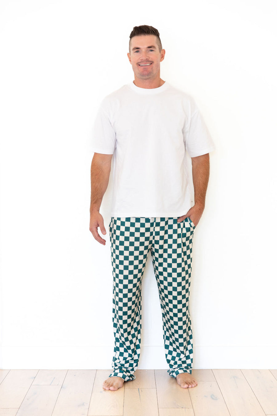FOREST GREEN CHECKER | MEN'S PANTS