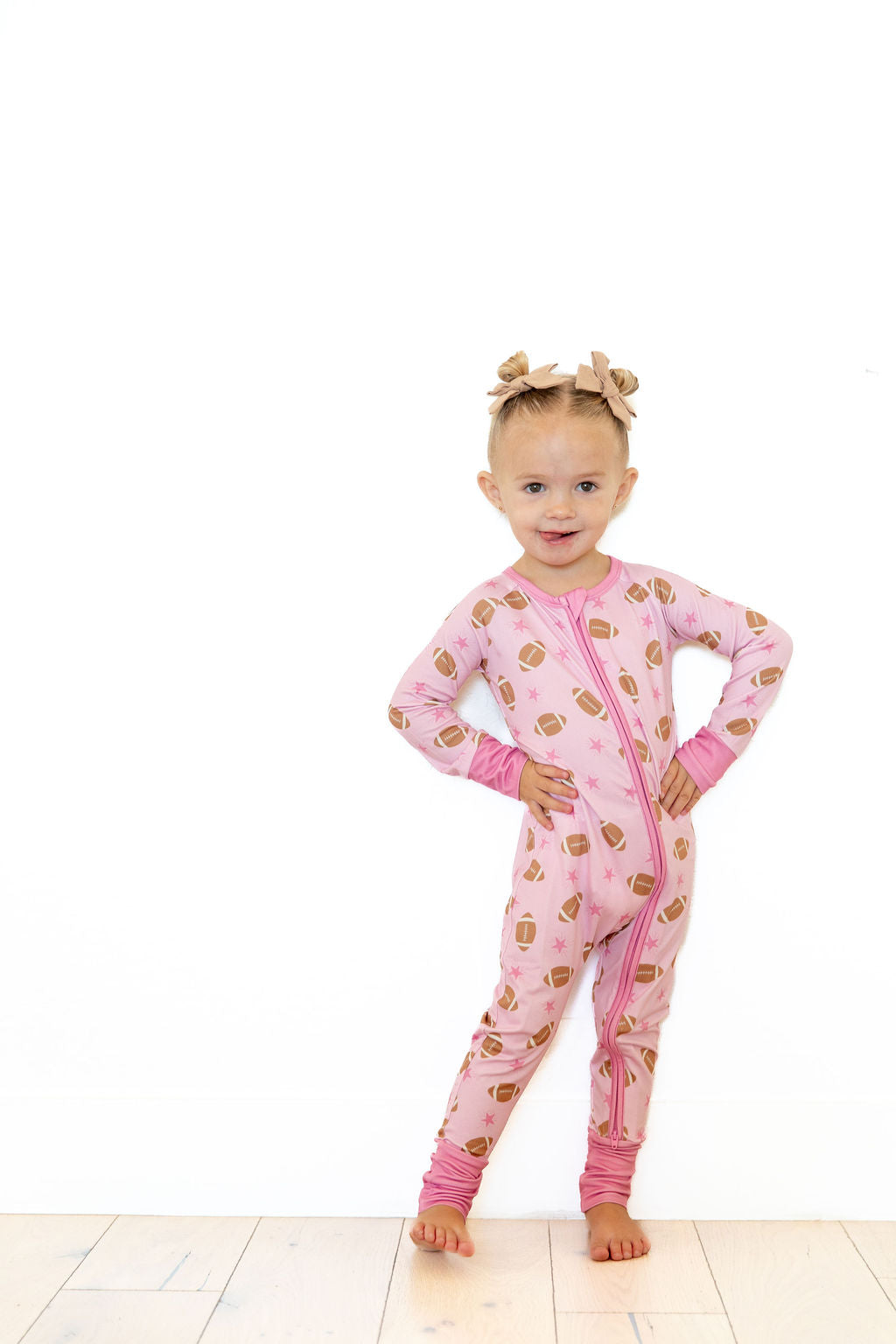PINK FOOTBALL | ZIPPER ONE PIECE