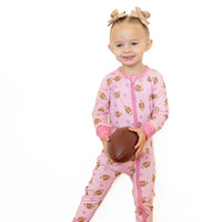 PINK FOOTBALL | ZIPPER ONE PIECE