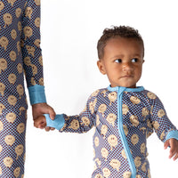 YELLOW TRIPPY CHECKER | ZIPPER ONE PIECE