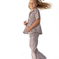 LEOPARD | GIRLS' BUTTON UP SHORT SLEEVE SET