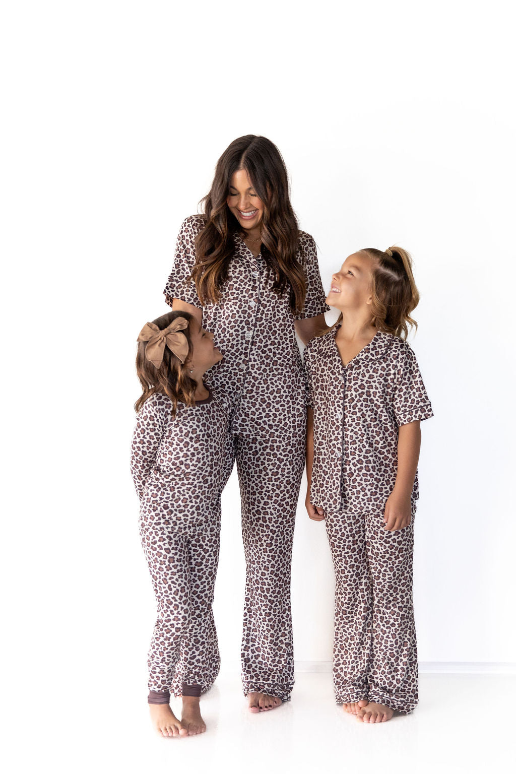 LEOPARD | GIRLS' BUTTON UP SHORT SLEEVE SET