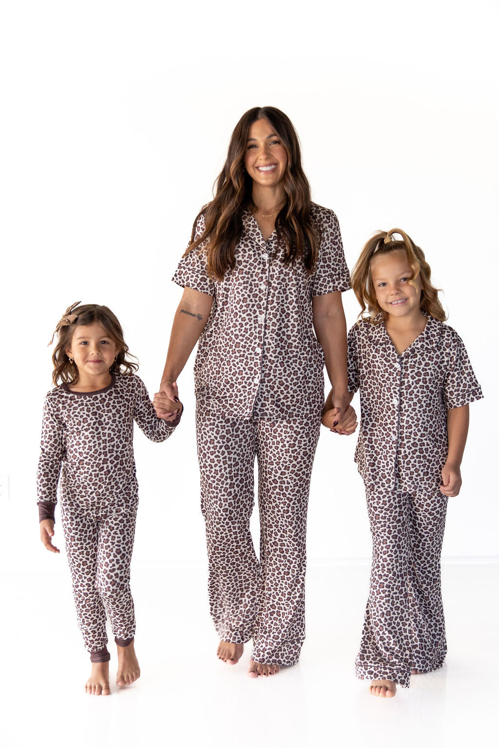 LEOPARD | GIRLS' BUTTON UP SHORT SLEEVE SET