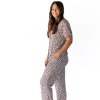 LEOPARD | WOMEN'S BUTTON UP SHORT SLEEVE SET