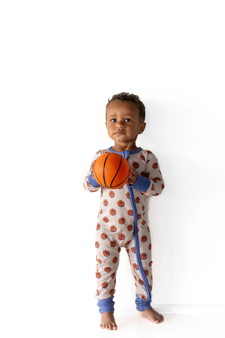 BASKETBALL (BLUE) | ZIPPER ONE PIECE