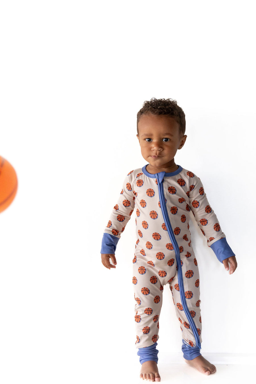 BASKETBALL (BLUE) | ZIPPER ONE PIECE