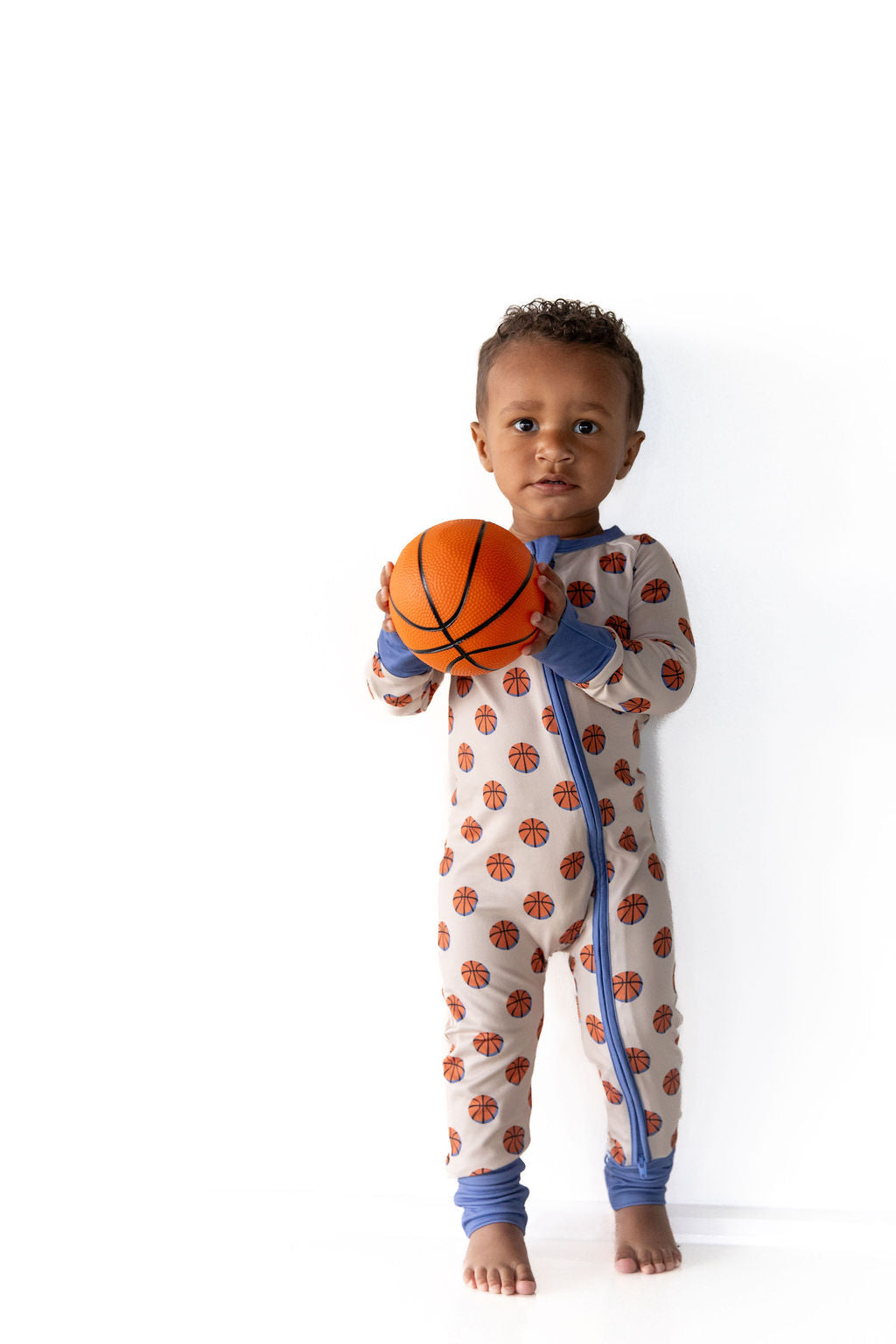 BASKETBALL (BLUE) | ZIPPER ONE PIECE