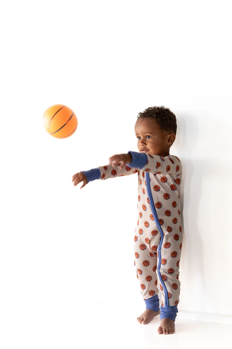 BASKETBALL (BLUE) | ZIPPER ONE PIECE