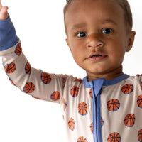 BASKETBALL (BLUE) | ZIPPER ONE PIECE