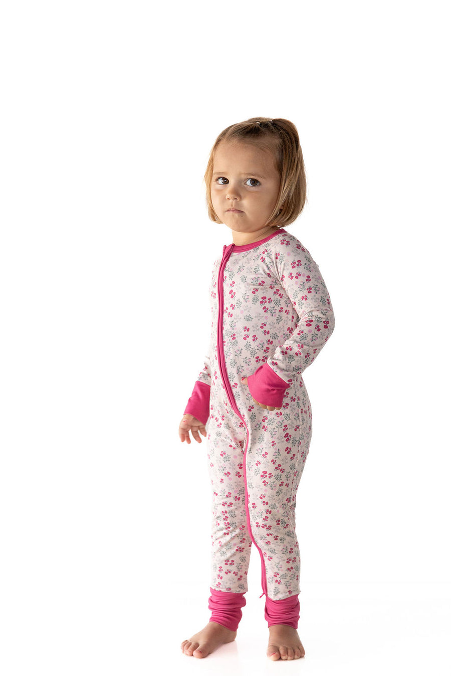 MINI BERRY FLORAL | ZIPPER ONE PIECE