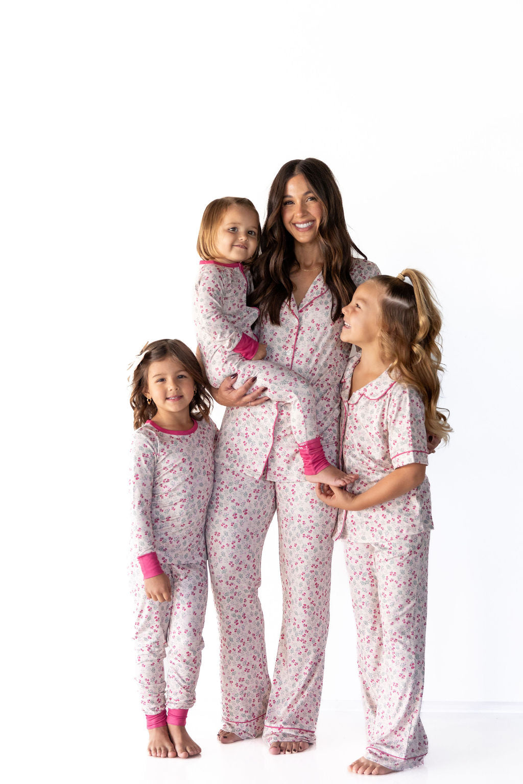 MINI BERRY FLORAL | GIRLS' BUTTON UP SHORT SLEEVE SET